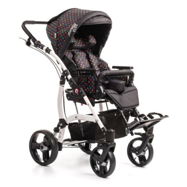 Черна детска инвалидна количка Junior Plus за деца с ДЦП
