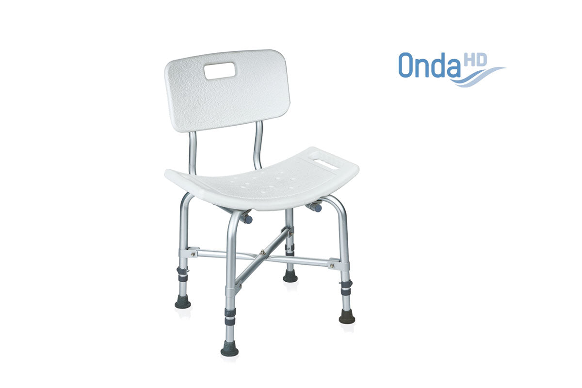 Бариатричен стол за баня с облегалка Moretti Onda HD RH830 до 227 кг

