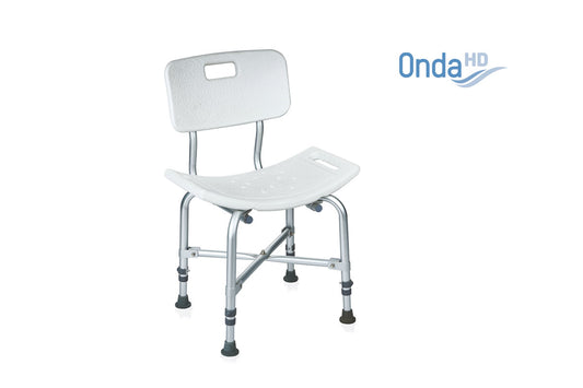 Бариатричен стол за баня с облегалка Moretti Onda HD RH830 до 227 кг
