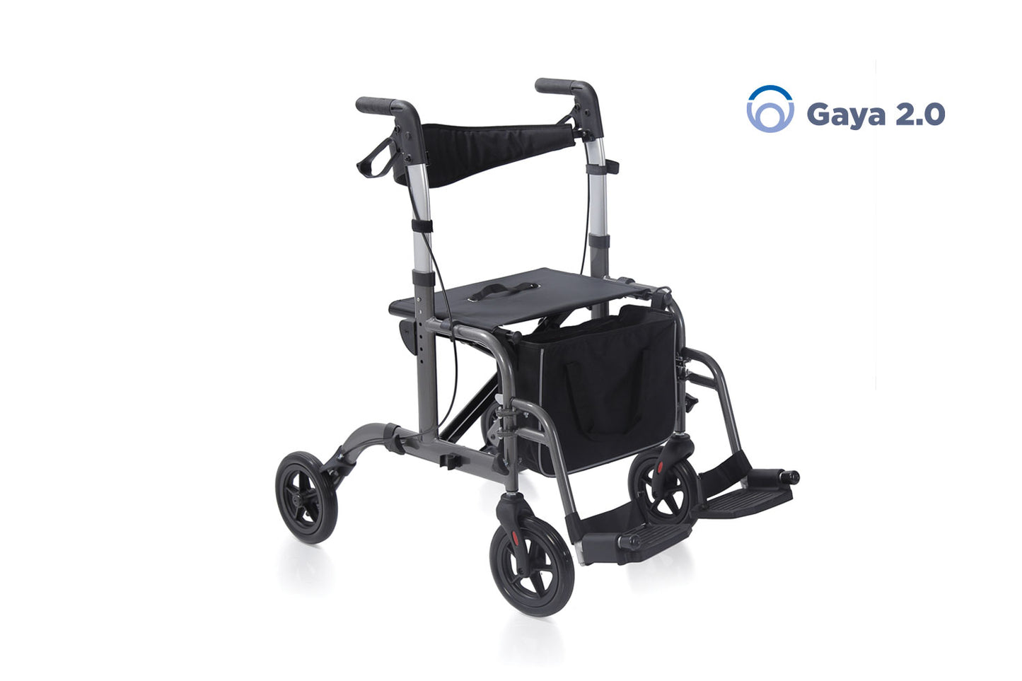 Сгъваем ролатор 2 в 1 Moretti Gaya 2.0 RP540 с транспортна функция и стъпенки
