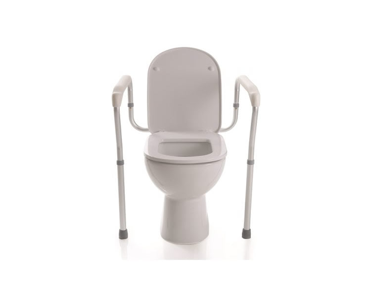 Adjustable toilet safety rail, Moretti RP770 – front view