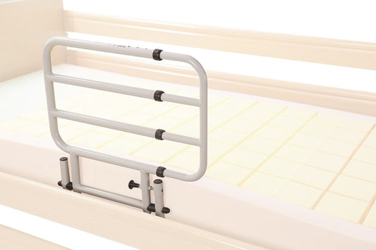 Folding bedside support rail fitted to a bed, Moretti MP167